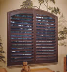 shutters with arch full louvers